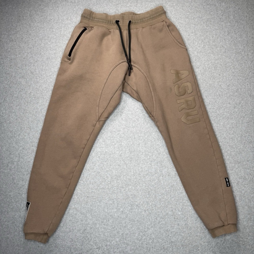 ASRV Signature Utility Jogger Pants Mens Medium Brown Sweatpants DSG-0172